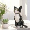 Niedliche schwarze Katze Mini-Bausteine mit ausdrucksstarken Gesichtern Lustiges kreatives Spielzeug für Kinder Tierliebhaber Partygeschenk