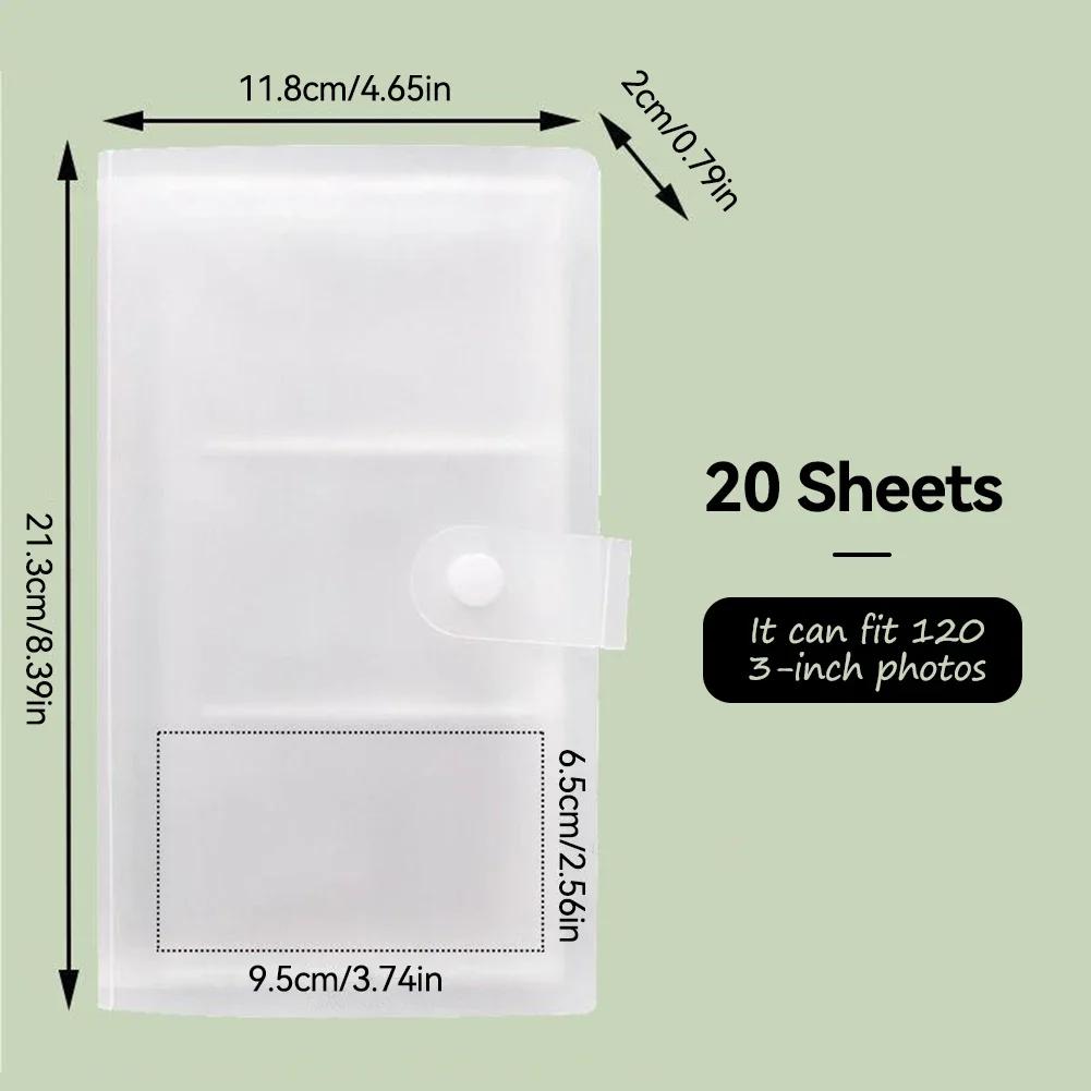 

14/20/28 Sheets Cards Holder Large Capacity Collection Album Binder Photocards Storage Book Portable Ticket Card Book Organizer