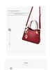 2025 Fashionable Red Women's Bridal Handbag - Large Capacity Single Shoulder Crossbody Bag