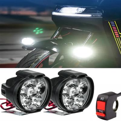 2 stücke Led-scheinwerfer Motorräder Weiß Super Helle Hilfs Arbeits Front Licht Roller Scheinwerfer Zusätzliche Spot Licht Nebel Lampe