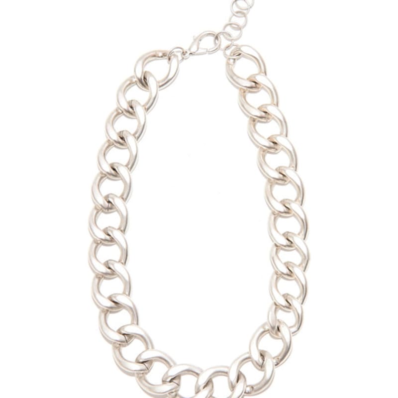 Bquiet MATTE CHAIN NECKLACE_SILVER