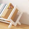 Desktop Book Shelf Bamboo Book Organizer Storage Rack Office Desk Wooden Book Magazine Display Tilting Bookcase Book Holder Stand