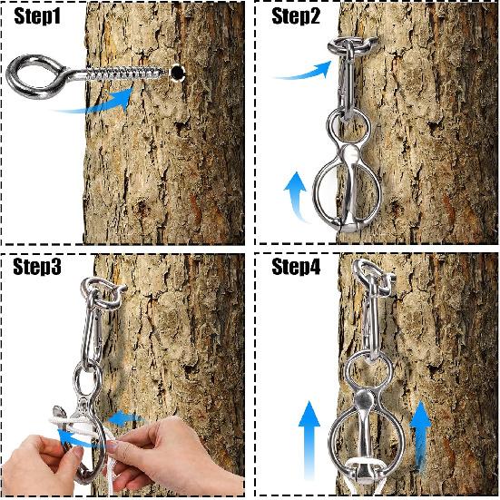 3 Pack Horse Tie Ring, Tie Ring for Horses, 304 Stainless Steel Horse Training Accessories for Indoor and Outdoor Horse Trailers, Safe and Durable