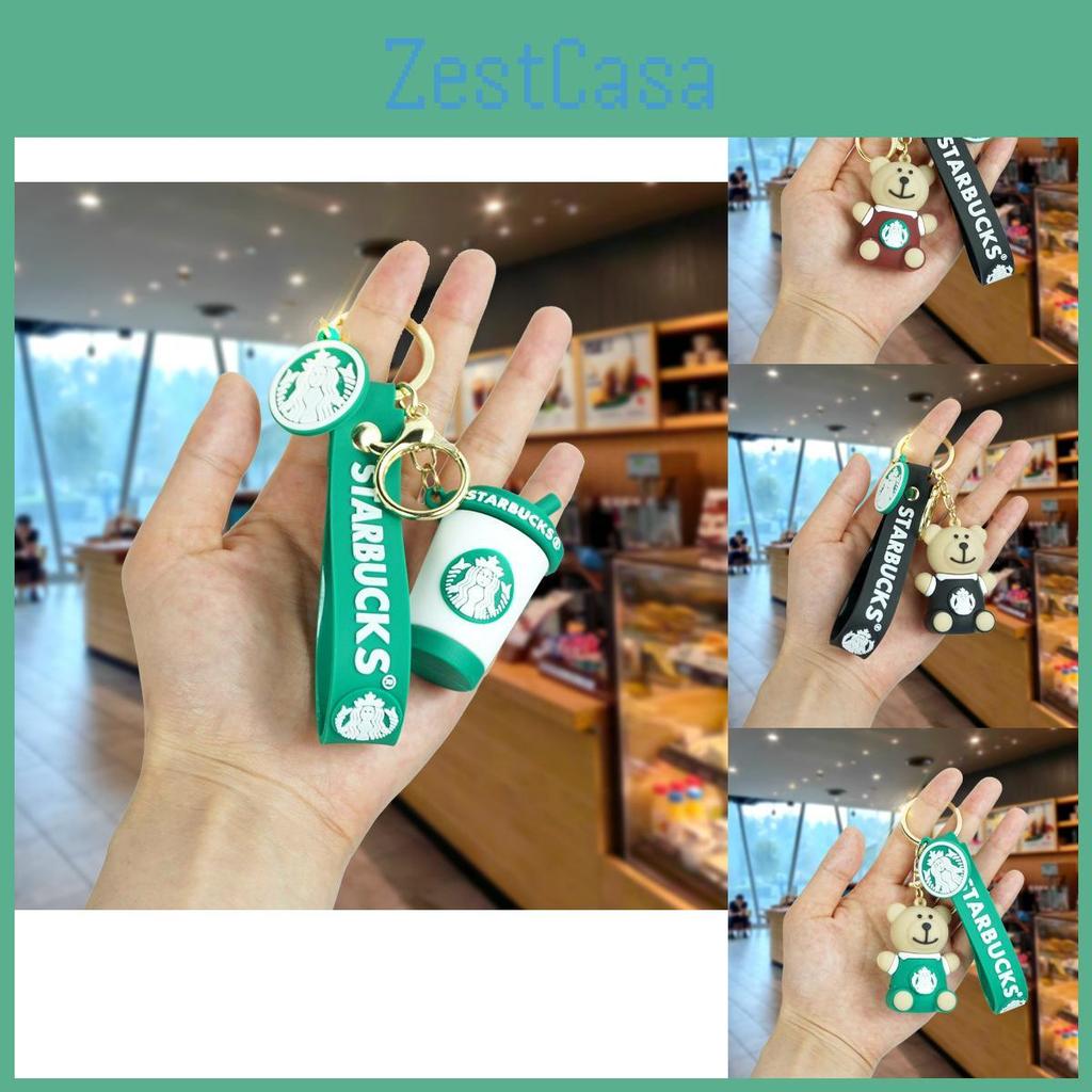 Entzückender Bärenschlüsselanhänger Gummimaterial Niedliches Cartoon-Accessoire für Schlüssel Autoanhänger