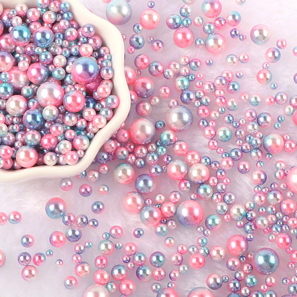 3-10mm 10g No Hole ABS Imitation Pearl Bead Round Plastic Acrylic Spacer Bead for DIY Jewelry Making Findings