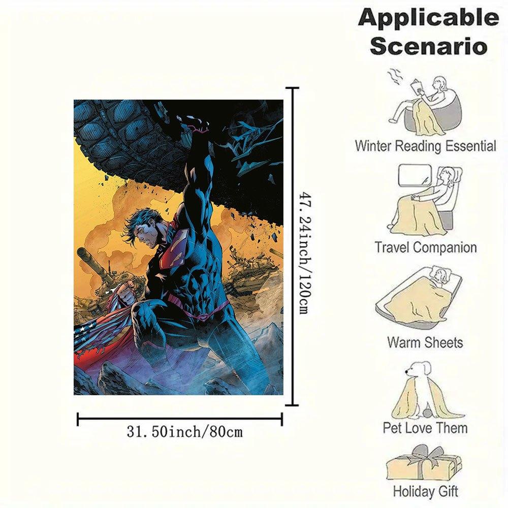 Superman: Red Son Limited Edition HardcoverBlanket Flannel Throw Blanket for Sofa, Bed, Travel, Camping, Office, Couch, Chair