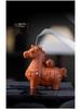 Handmade Purple Clay Zodiac Horse Tea Pet Ornament for Tea Ceremony Decoration