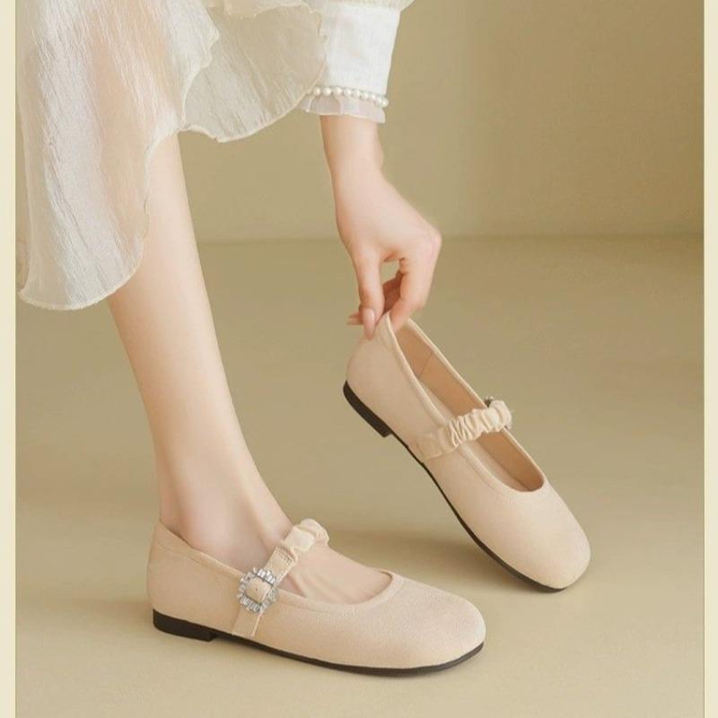 Fashion Single Shoes Women's 2025 New Summer Hundred Matching Skirt Shallow Mary Jane Shoes