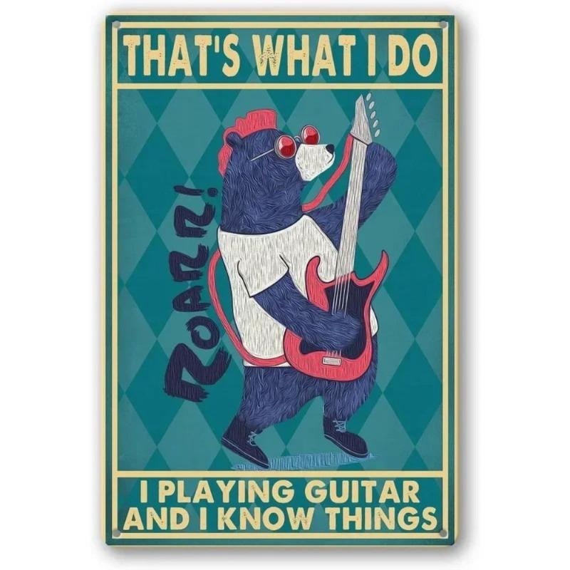 Funny Animals Metal Tin Sign Wall Decor 20x30cm