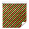 Christmas Stripes Wallpaper Red, Green and Orange 50x1000