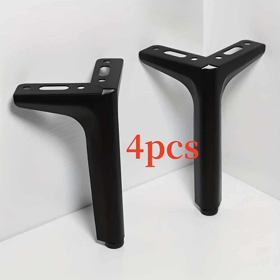 4Pcs Metal Sofa Legs Half Round Three Prong Furniture Support Feet Cabinet Table Bedside Table Hardware Legs Brackets