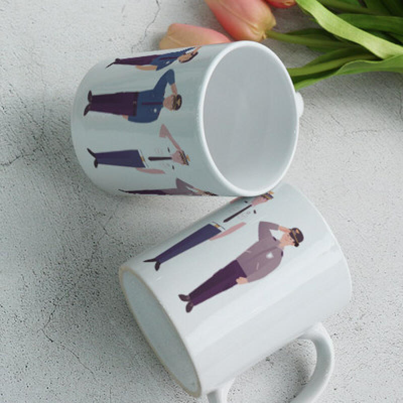 cf925-Design Mug 2p-Salute Police Officer