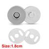 20 Sets/Los Magnetische Druckknöpfe Verschlüsse Knöpfe Handtasche Geldbörse Portemonnaie Basteltaschen Teile Zubehör Adsorptionsschnalle 14mm 18mm
