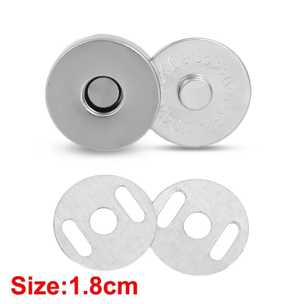 20 Sets/Los Magnetische Druckknöpfe Verschlüsse Knöpfe Handtasche Geldbörse Portemonnaie Basteltaschen Teile Zubehör Adsorptionsschnalle 14mm 18mm