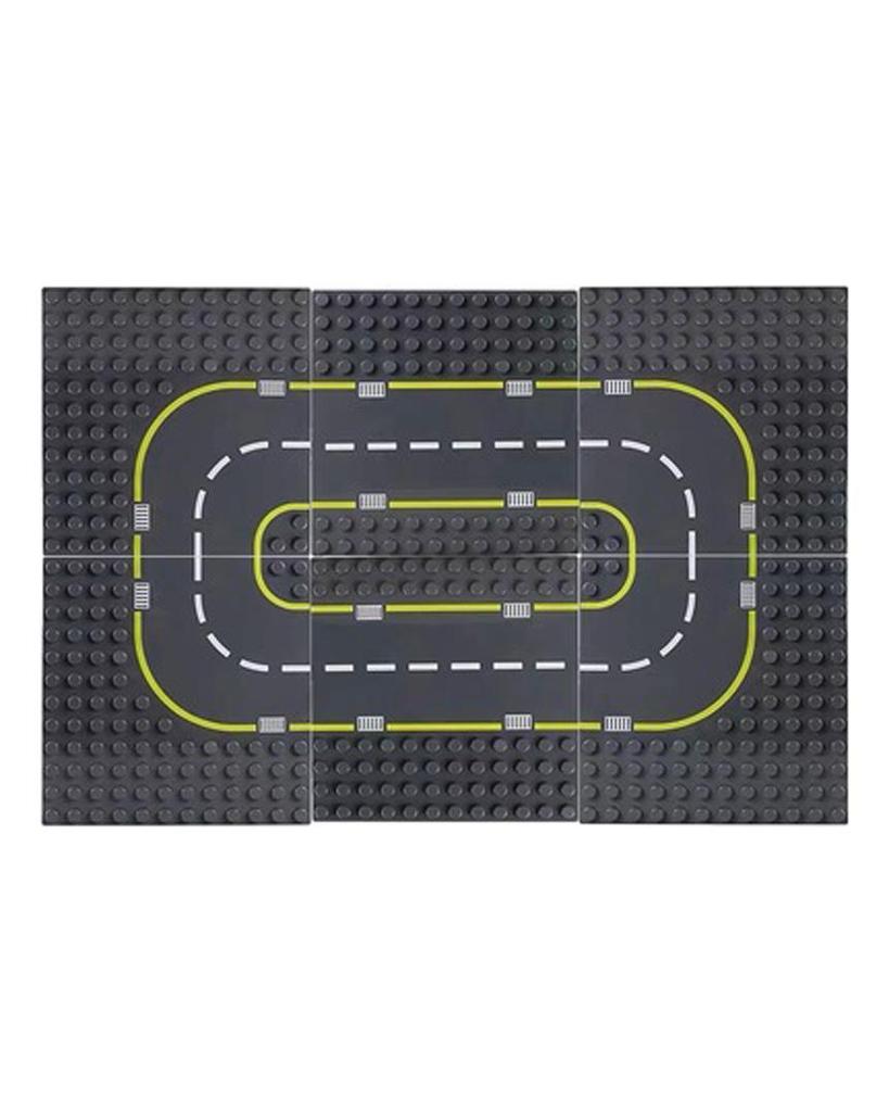 Duże cząstki City Road Street Płyta podstawowa Prosta krzywa Klocki Duplo Kompatybilne cegły Płyta podstawowa Zabawki dla dzieci