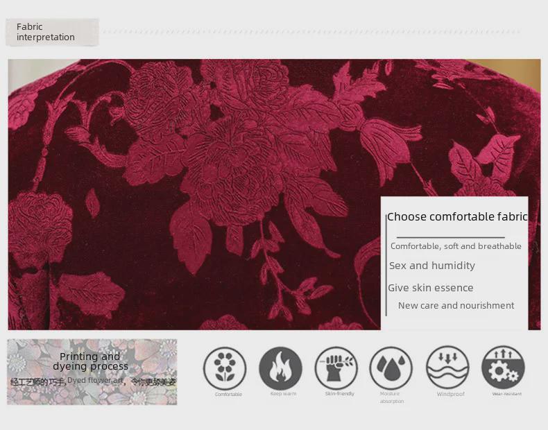 Damen Winterjacken mit Baumwollpolsterung für ältere Mütter (Alter 70-80)