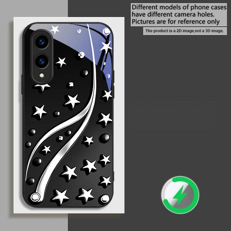 Deep Night with Stars For Samsung Galaxy S26 Ultra S20 FE S21 S22 + S23 Plus S24 Ultra 25 Edge  For Magsafe Glass Phone Casee
