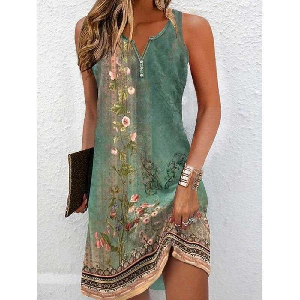 Damenkleid für den Strandurlaub-Stil