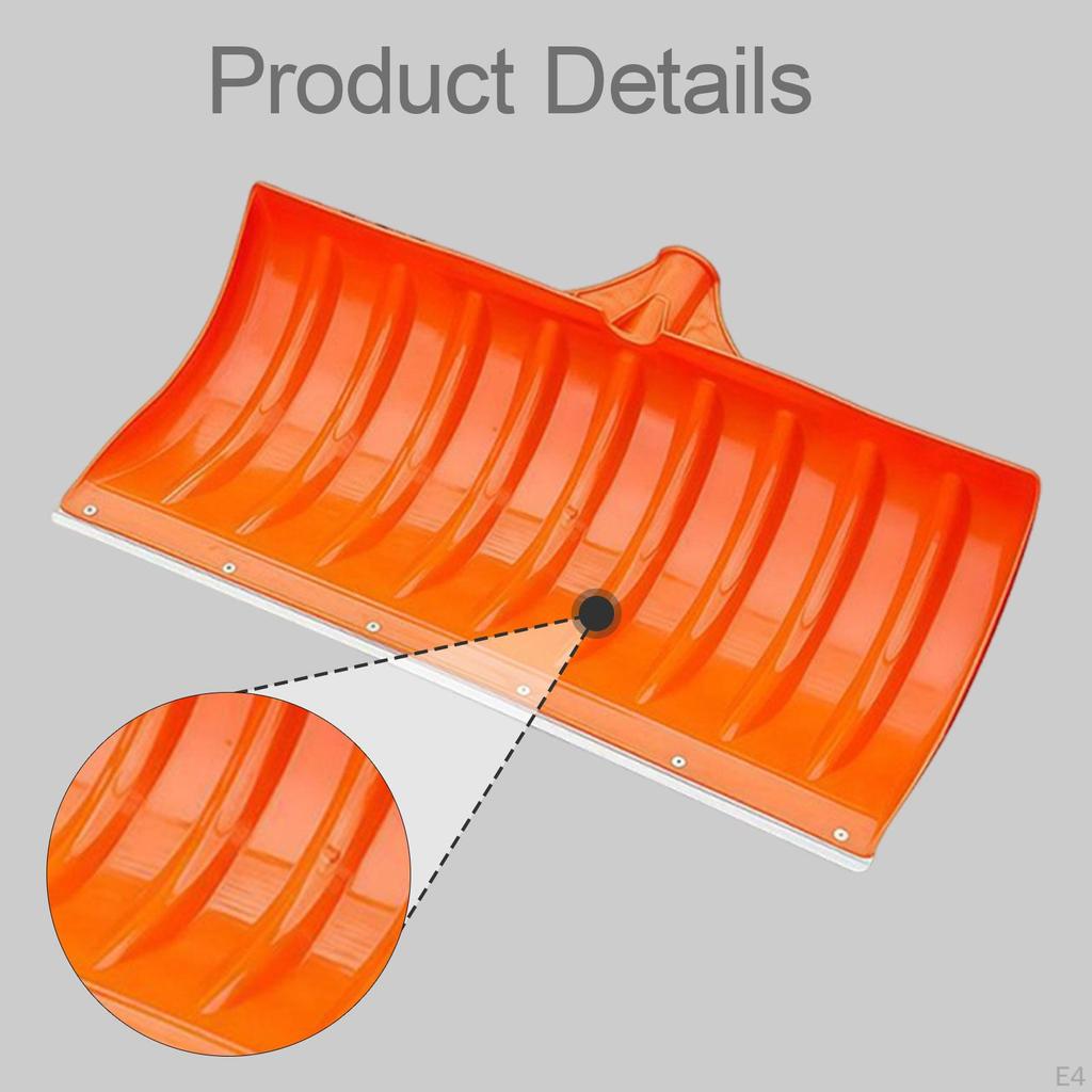 Shovels Head Heavy Duty Lightweight Practical Multipurpose Orange Replacement for Road Yard Garden