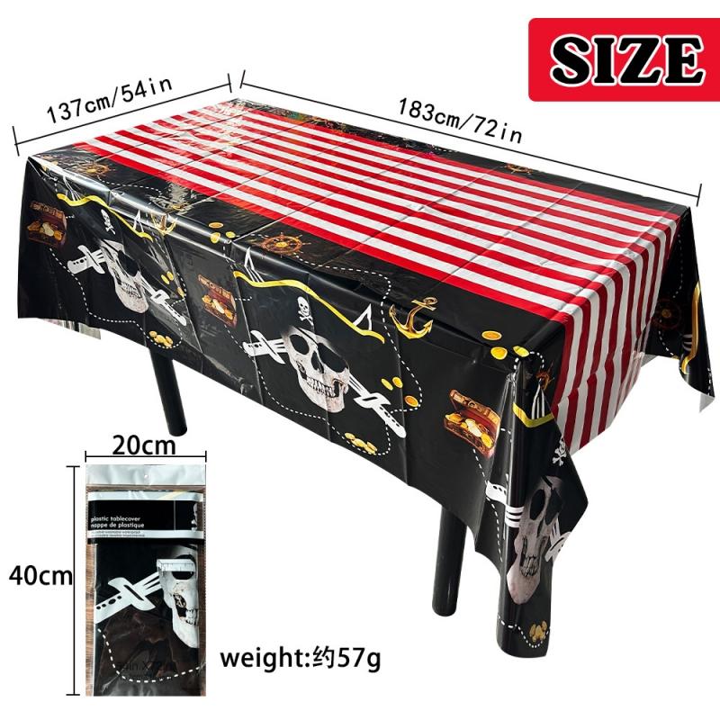 Halloween Bloody Tablecloths Plastic Skull Cover Bloody Table Cover Bloody Handprints Tablecloths Rectangle Scary Cover