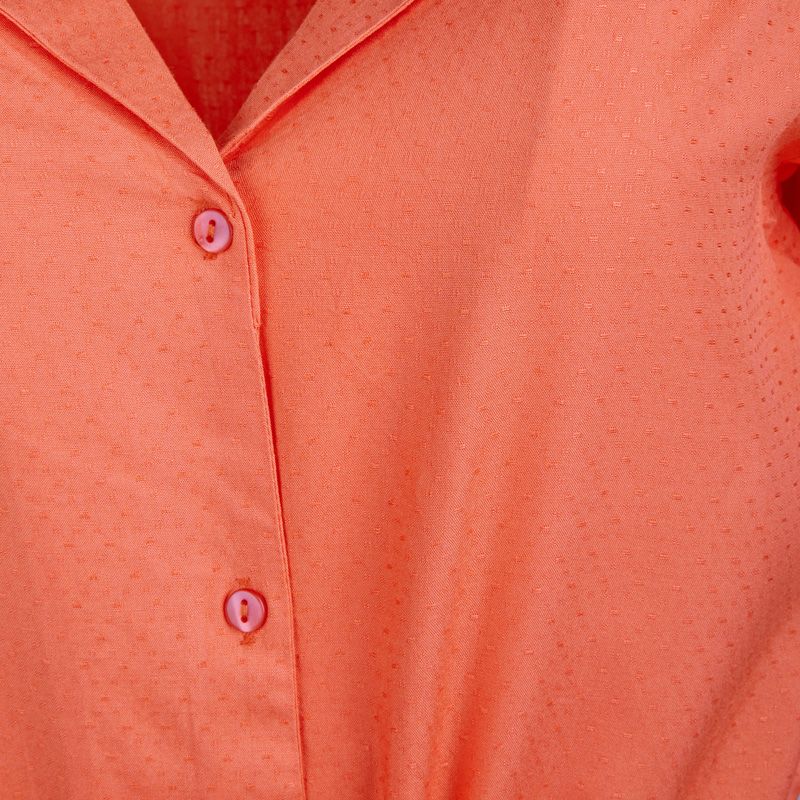 Long Orange Shirt Dress Woman DEELUXE 74