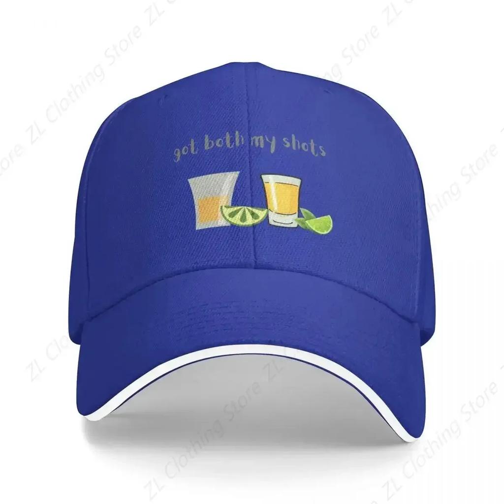 Got Both My Shots Baseball Cap Sunscreen Golf Cap Horse Hat Womens Beach Unisexs