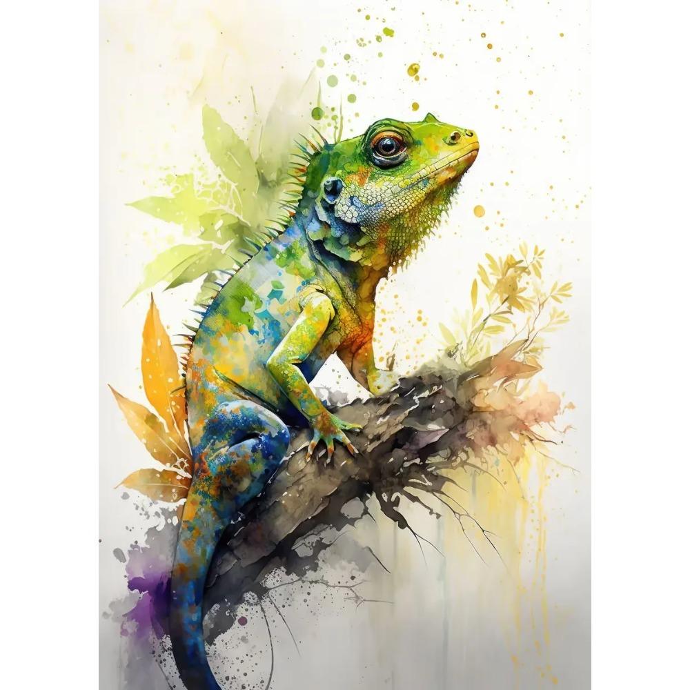 Safari Animals Watercolor Posters Colorful Children Prints Rainbow Animal Canvas Painting Wall Art Pictures Home Kids Room Decor