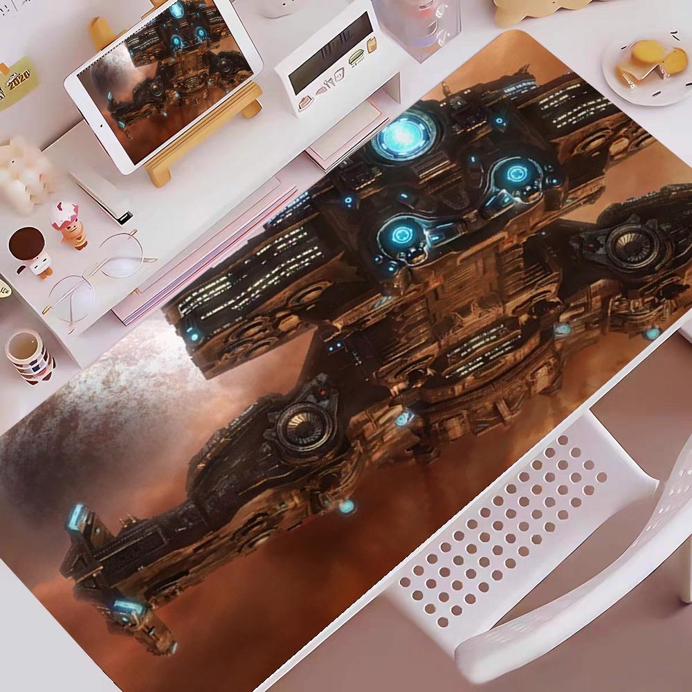 Space War Mouse Pad Gaming Mouse Pad Mouse Pad with Edges and NonSlip Rubber Base Extended Mouse Pad