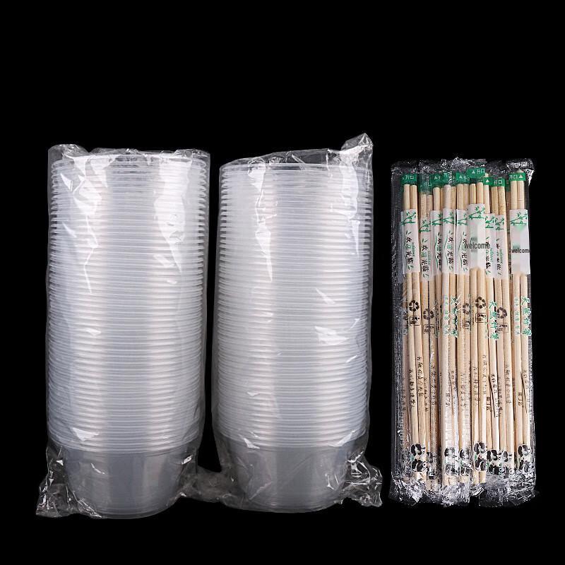 Disposable Plastic Bowl & Chopstick Set