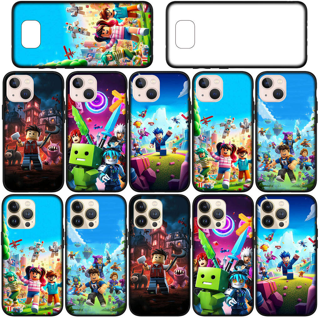 For Motorola Moto Edge 70 60 50 G54 G24 G15 G86 Samsung Galaxy S25 iPhone 17 16 15 Xiaomi Redmi Note 14 13 Pro Max Phone Case Cartoon R-Robloxs Cover