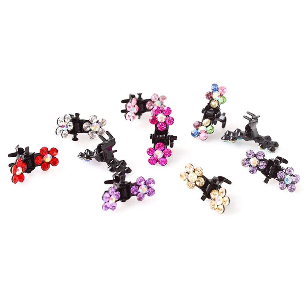 Mode Paillettes Fleur Pinces Antidérapantes Filles Strass Pinces à Cheveux Mini Pinces à Cheveux Pinces en Métal