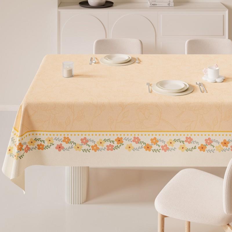 PVC Waterproof Oil-Resistant Heatproof Table Mat Dining Coffee Ins Style Easy Clean Non-Slip Tablecloth