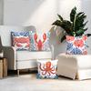 4pcs/set Marine Life Patterns Cushions Pillowcase Polyester Cushion Cover Throw Pillow Pillowcover Home Car Sofa Decor