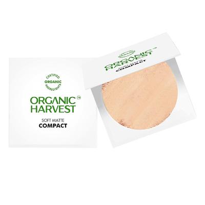 Kompaktes Pulver: Farbton Natürlich (9 gr), Softes Mattes Kompaktpuder Natürlich, Bio-Ernte