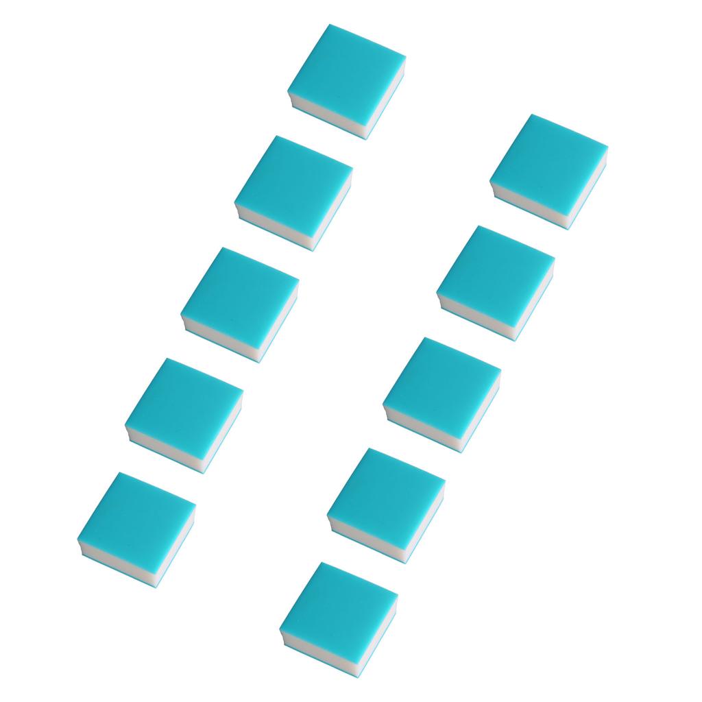 10PCS Stamp Carving Blocks Soft Rubber Engraving Stamps for  Handcrafts Blue White Blue 3 Layers