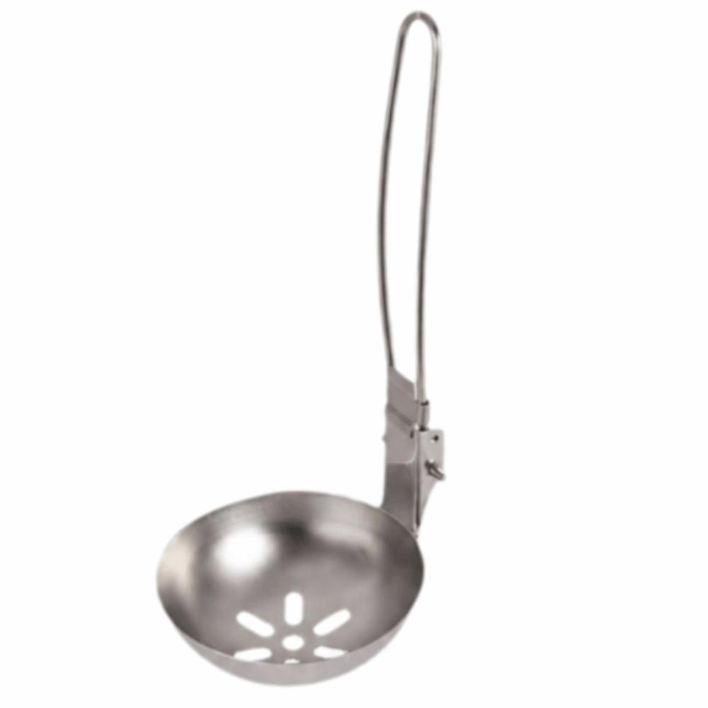 Long Handle Slotted Spoon Collapsible Serving Utensil Long Handle Camping Cutlery  Travel Hiking