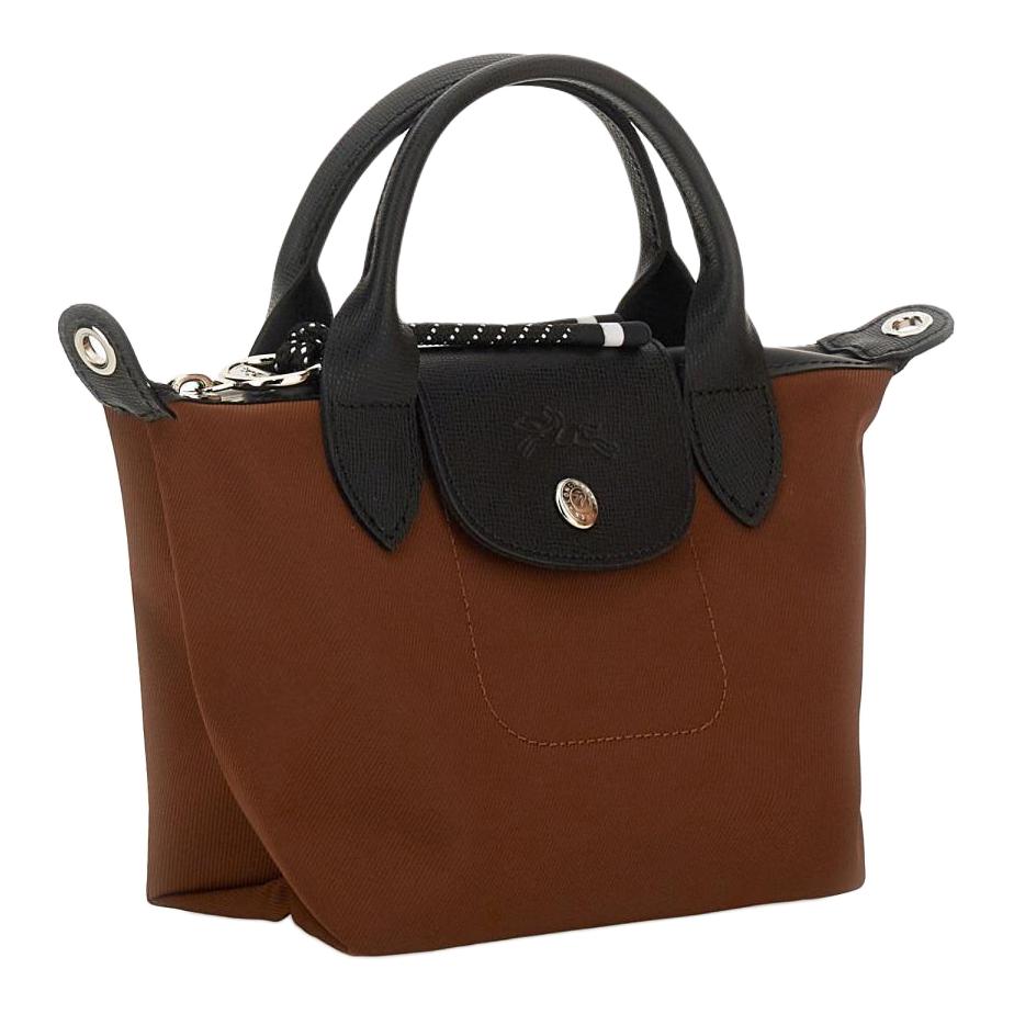 Longchamp Le Pliage Energy Recycled Canvas Knödeltasche Mini Damen Umhängetasche Schokolade 1500HSR203
