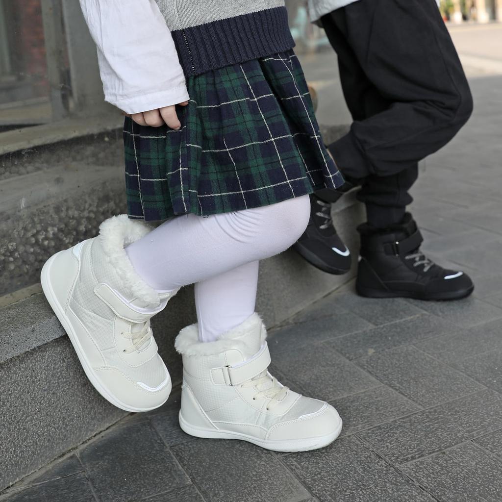Hot Dingding Snow Boots for Girls and Junior Baby and Winter and Kids' Boys, Boots, Children's Boots, Warm, Ultra-Lightweight, Waterproof, Non-Slip