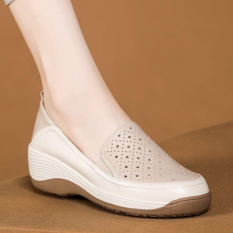 Shoes summer lazy outer wear heel sandals summer hole hole thick sole soft sole hollow slope new bag head sandals