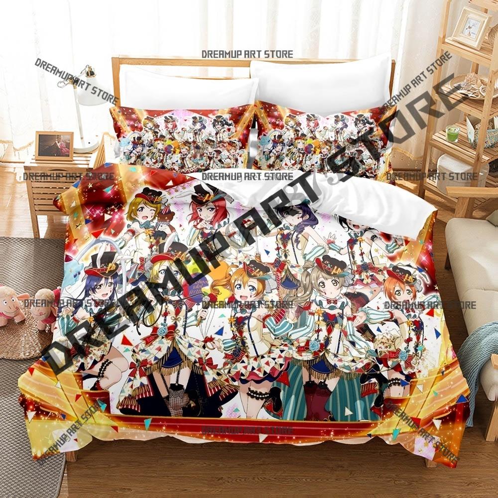 Fashion Love Live Kousaka Honoka Bedding Set Single Twin Full Queen King Size Bed Set Kids Bedroom Duvetcover Sets Bed Sheet Set