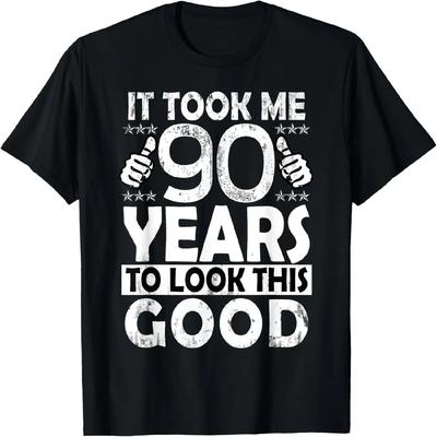 Il m'a fallu 90 ans pour être aussi beau T-shirt Cadeau Drôle pour Personne de 90 Ans
