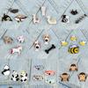 3-4pcs/set Cute Animal Brooch Cartoon Unicorn Cat Dog Monkey Fish Enamel Pin Backpack Clothing Badges Jewelry Children Wholesale
