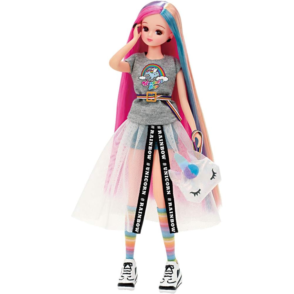 

Takara Tomy Licca Doll Rainbow Unicorn 20cm Collectible Toy for Kids
