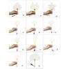 Chinese Rice Paper Fan White Round Fan with Tassels DIYs Blank Fan Decors