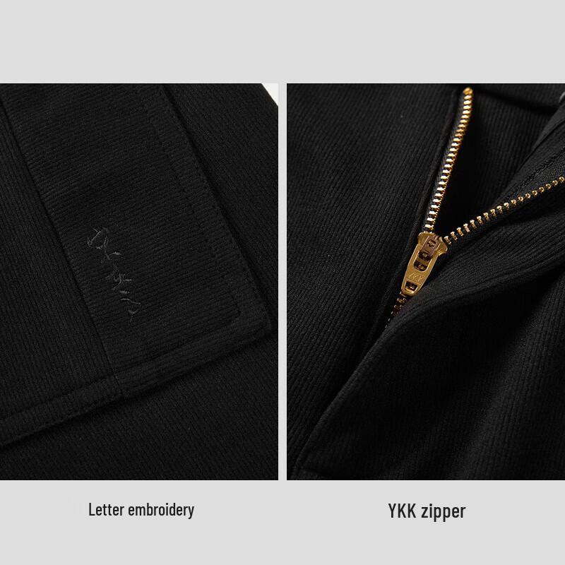 HLA Men's Thickened Elastic Waist Casual Winter Pants