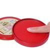 Red Quick-Drying Portable Ink Pad for Office & Finance Stamps – Free Shipping