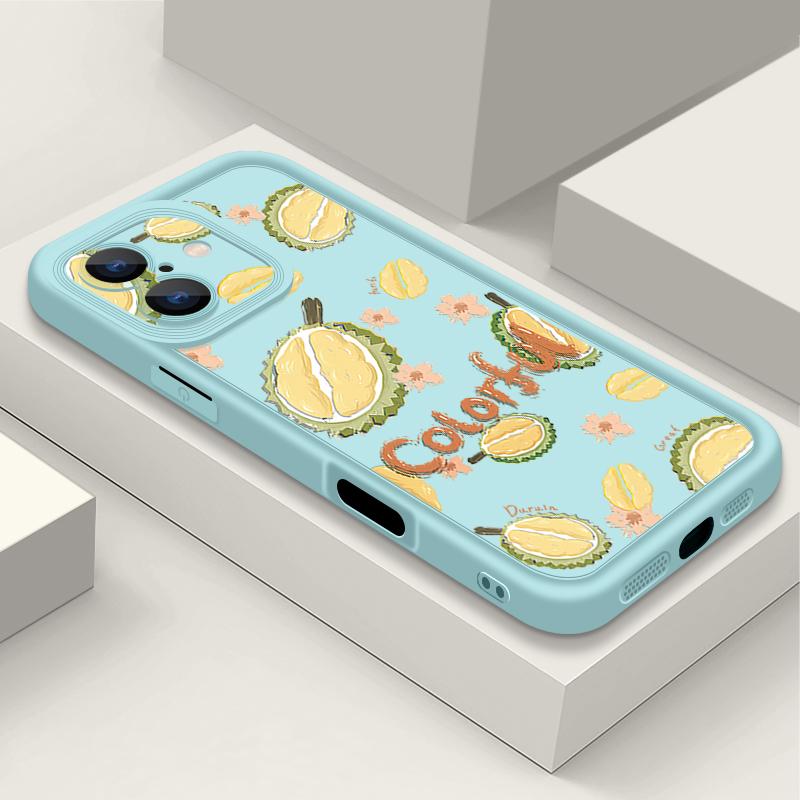 For iPhone 16 Pro Max Fruit Print Phone Case For iPhone 16e 15 14 13 12 Pro Max Plus 11 XR XS TPU Soft Shockproof Case Cover