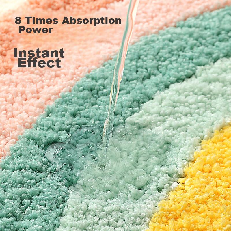Dajiang Bathroom Mat, Toilet Entrance Non-Slip Absorbent Mat, 40x60cm