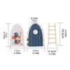 Fairy Door for Wall Wood Cartoon Fairy House Door Holiday Party Supplies for Thanksgiving Birthday School Room Offices Dormitory
