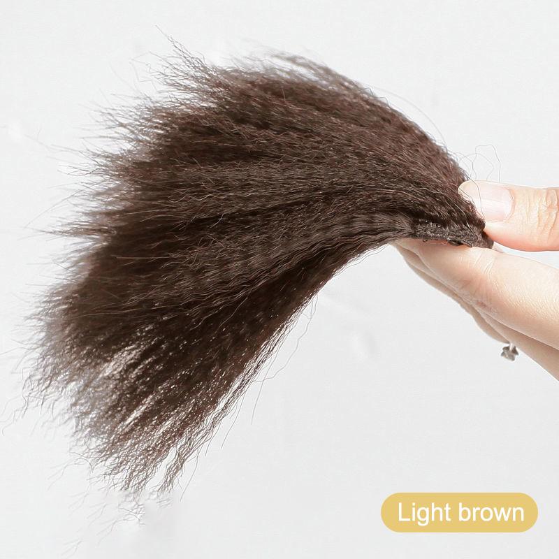 14Cm Natural Invisible Hair Pad Women Hair Styling Fluffy Hair Lining Head Top Cover Synthetic Seamless Braiding Extension
